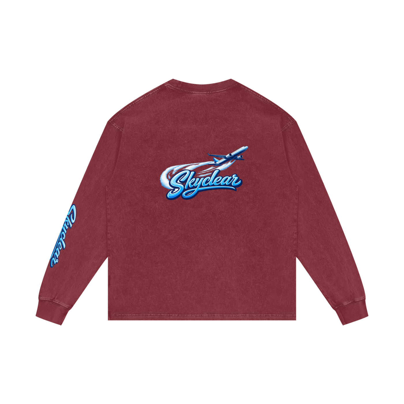 Acid Wash Oversize Long Sleeve T-Shirt