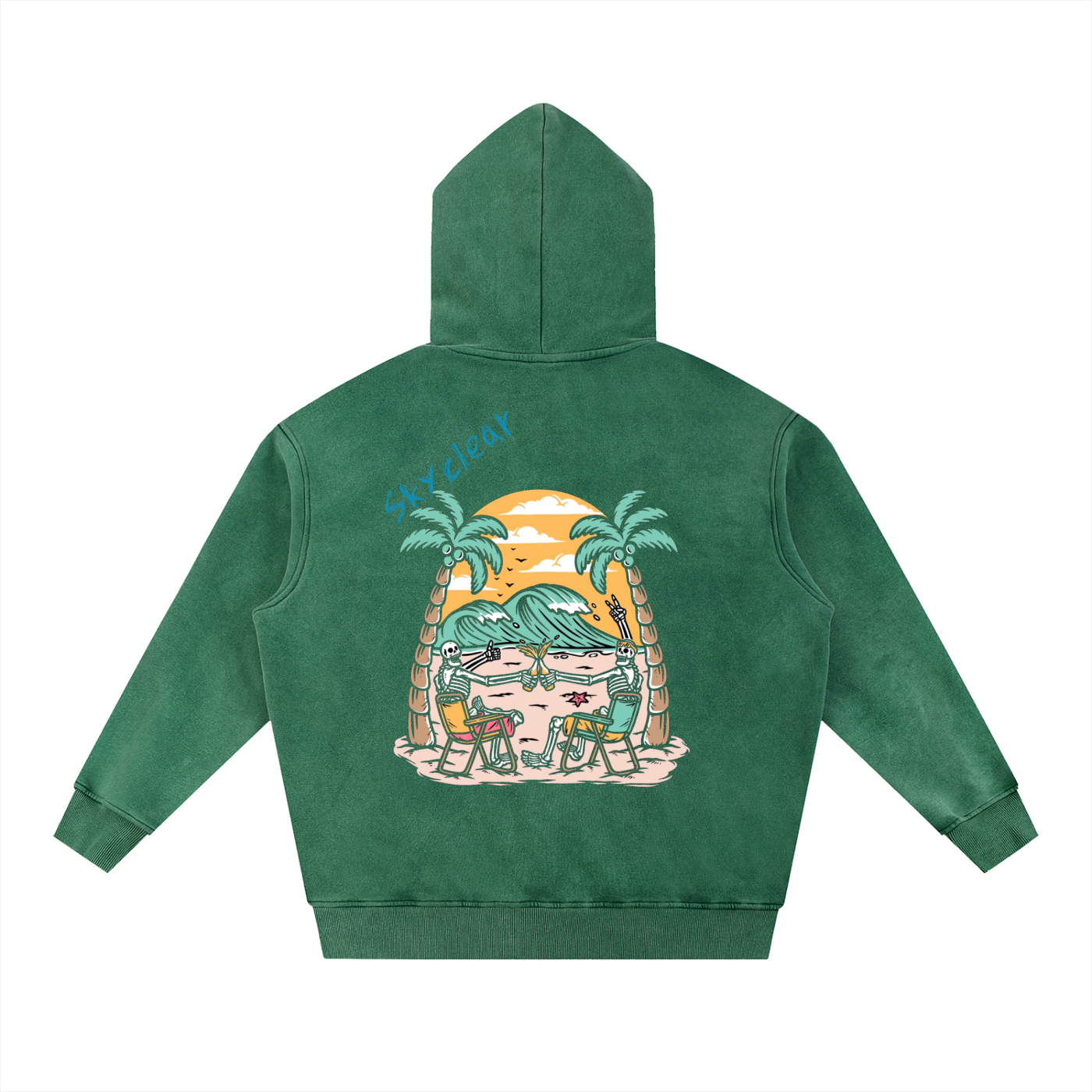 Snow Wash Fleece Oversize Hoodie