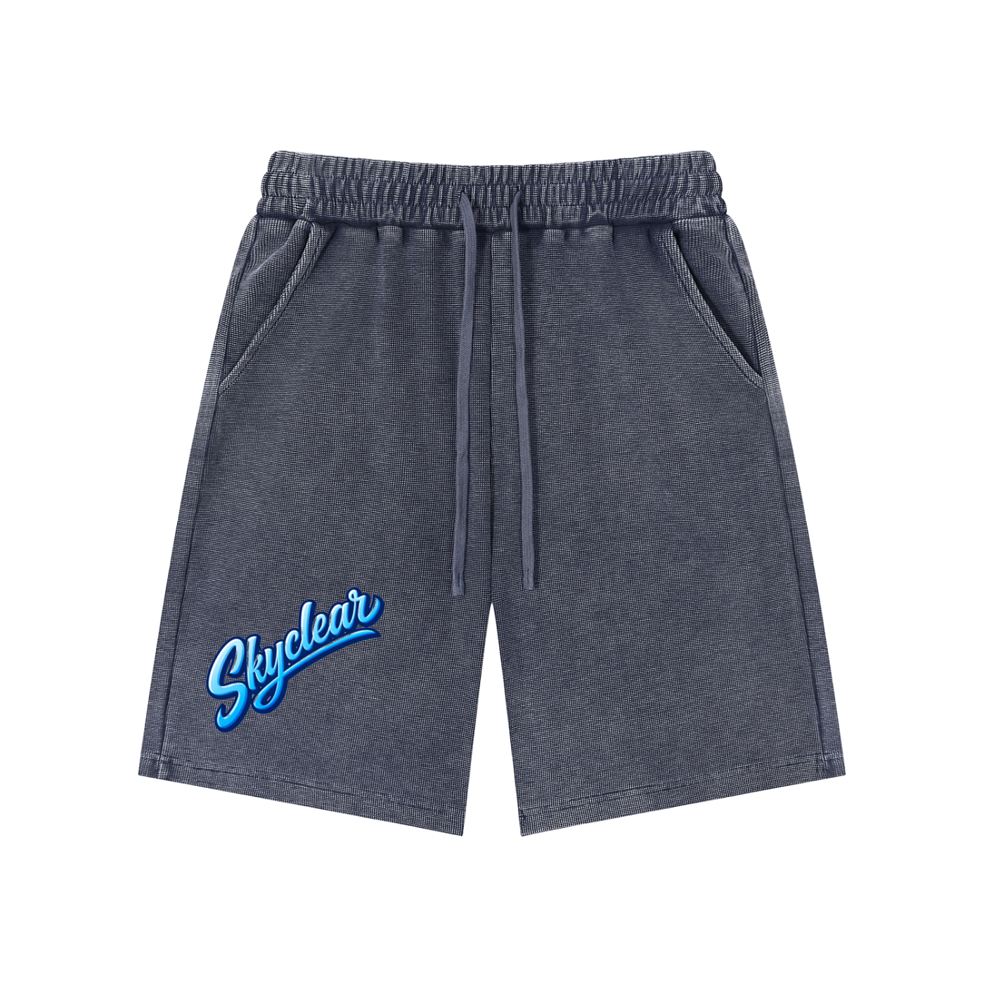 Mineral Wash Waffle Knit Shorts