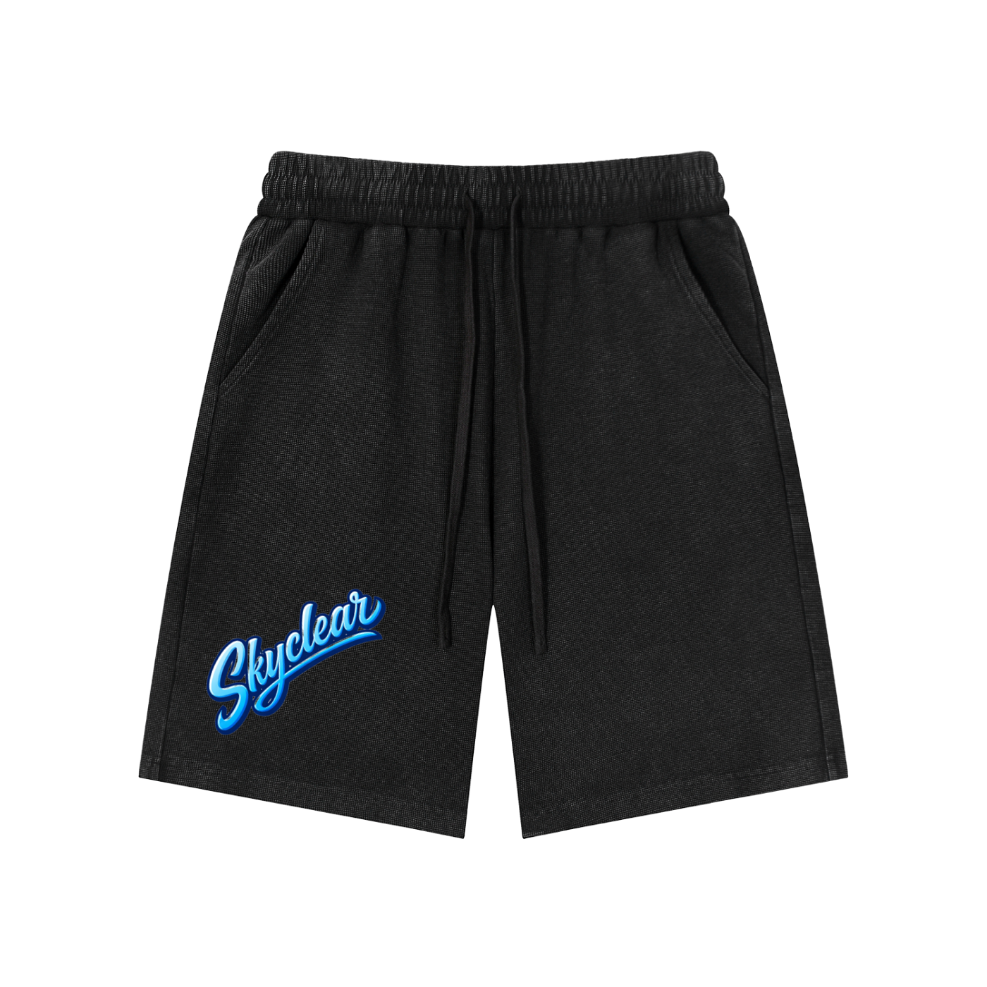 Mineral Wash Waffle Knit Shorts