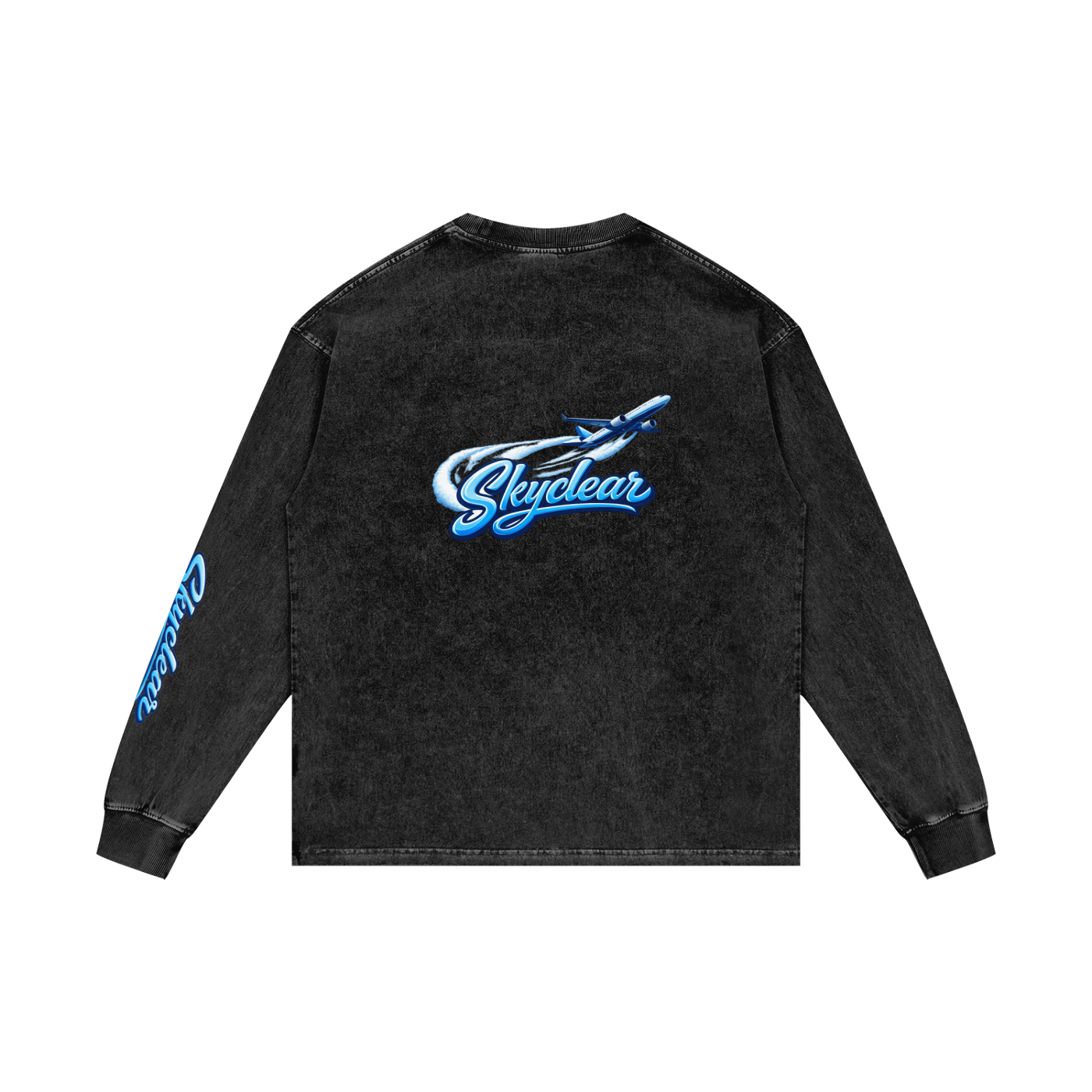 Acid Wash Oversize Long Sleeve T-Shirt