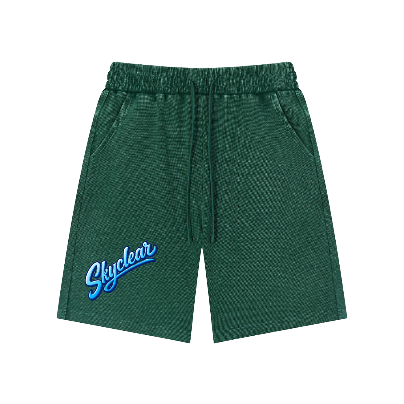 Mineral Wash Waffle Knit Shorts
