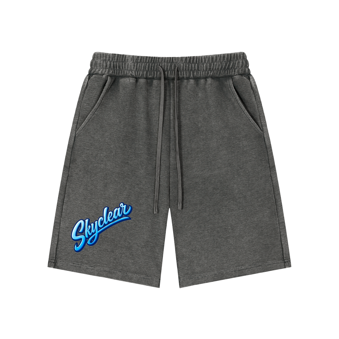 Mineral Wash Waffle Knit Shorts