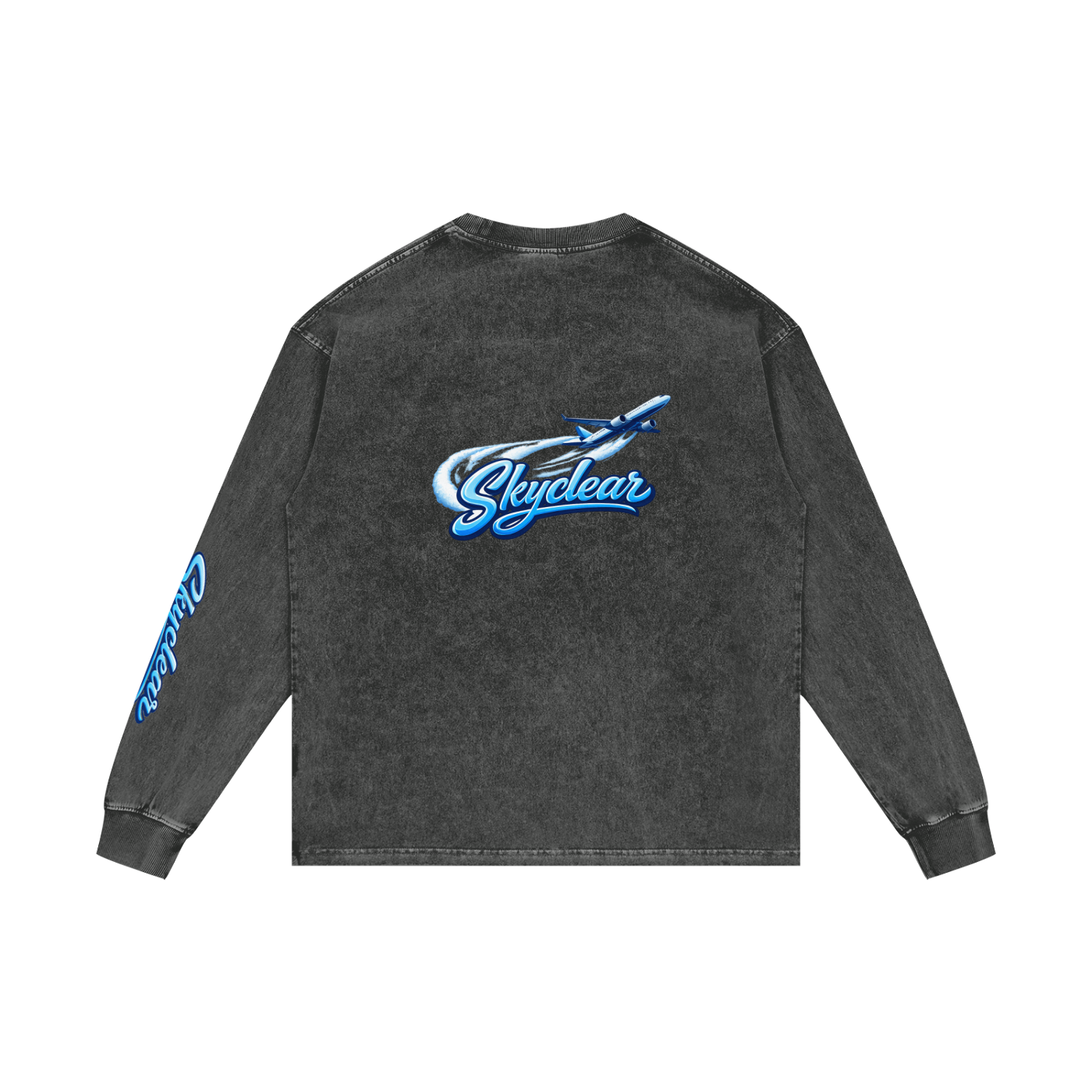 Acid Wash Oversize Long Sleeve T-Shirt