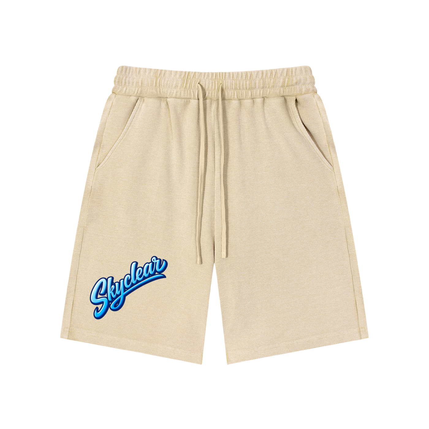 Mineral Wash Waffle Knit Shorts