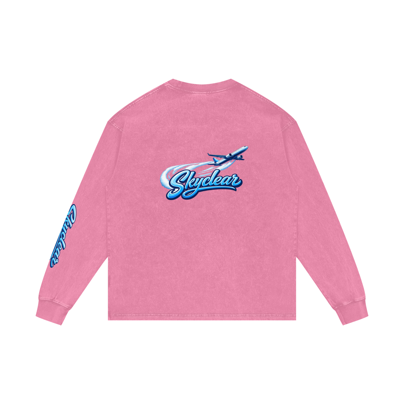 Acid Wash Oversize Long Sleeve T-Shirt