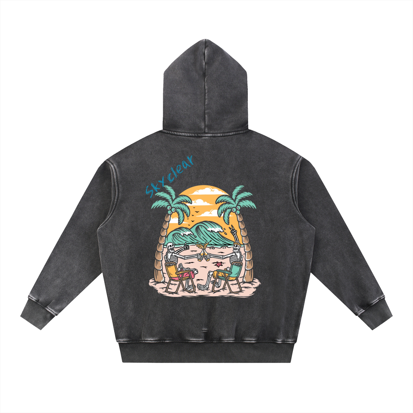 Snow Wash Fleece Oversize Hoodie