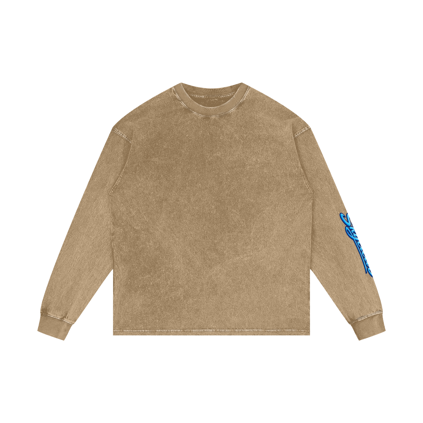 Acid Wash Oversize Long Sleeve T-Shirt