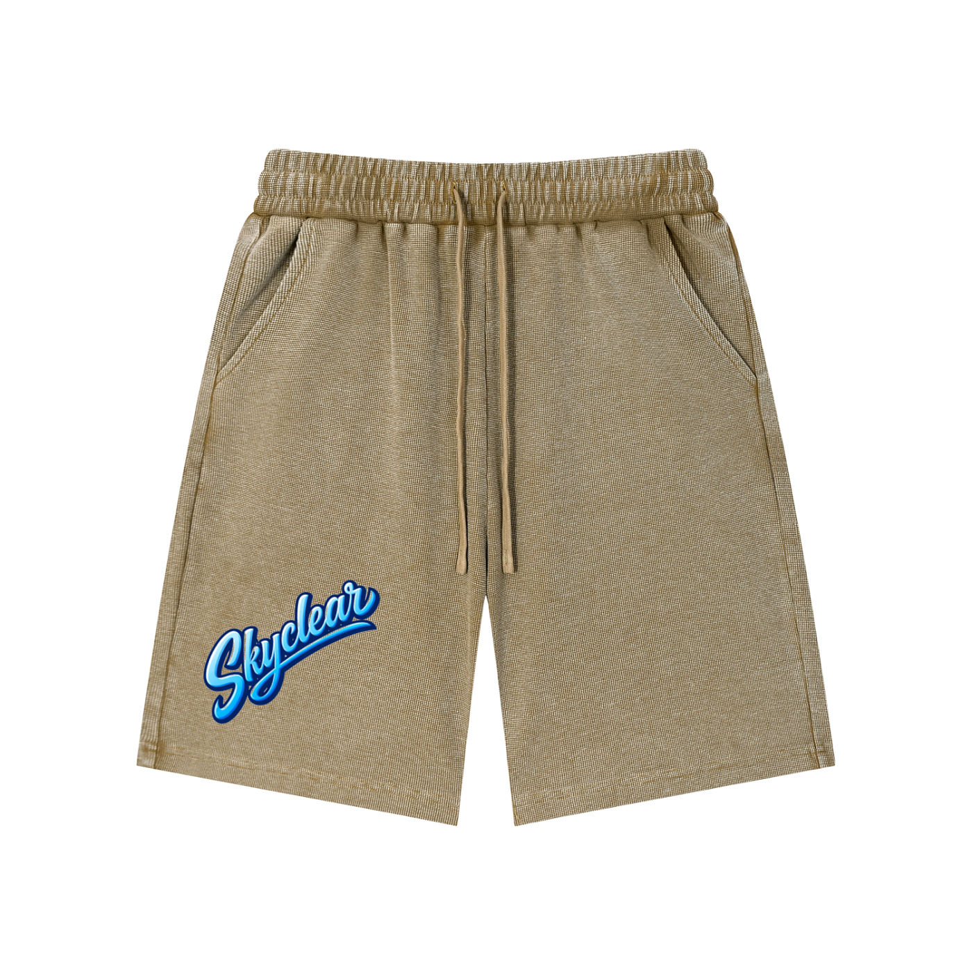 Mineral Wash Waffle Knit Shorts
