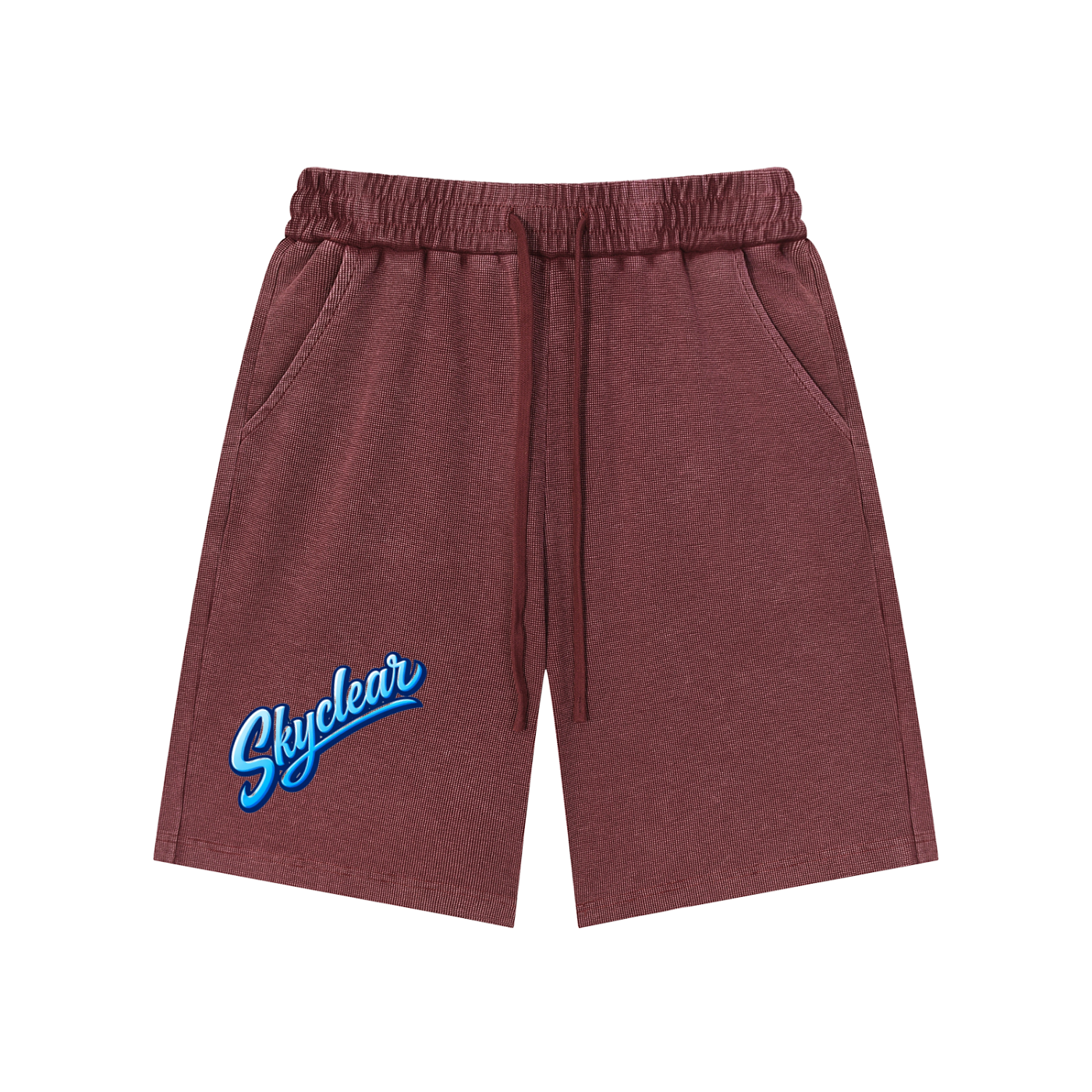 Mineral Wash Waffle Knit Shorts